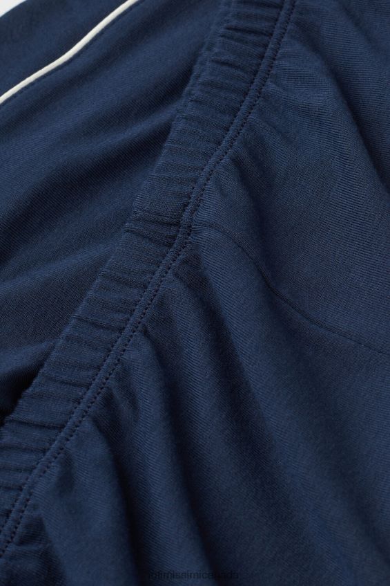 Apparel CA Intimissimi Women Modal Shorts with Contrasting Trim 1467-Intense Blue DD6R6T1535