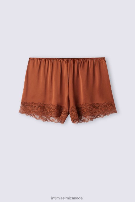 Apparel CA Intimissimi Women Silk Shorts 332J-Light Cinnamon DD6R6T1503