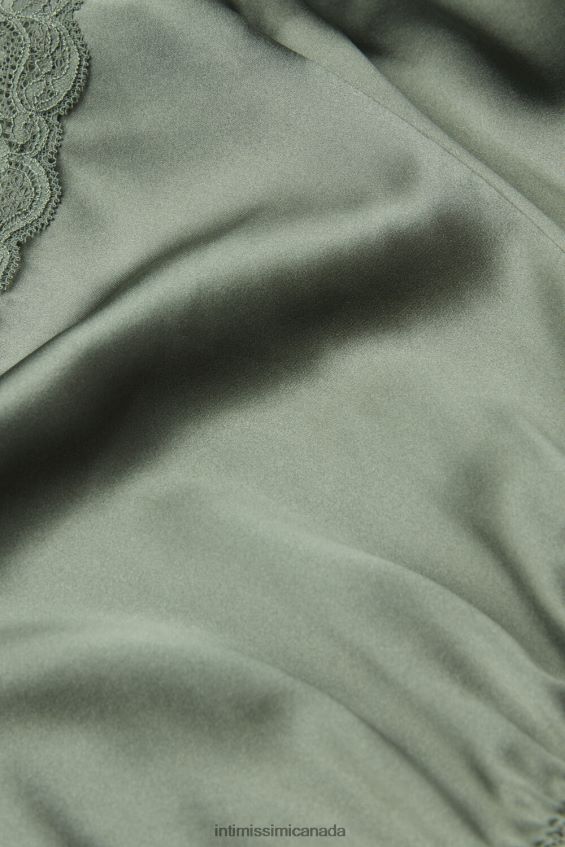 Apparel CA Intimissimi Women Silk Shorts 344J-Salvia Green DD6R6T1502