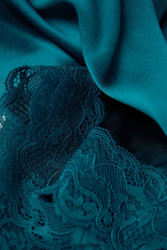 Apparel CA Intimissimi Women Silk Shorts 346J-Teal Blue DD6R6T1501