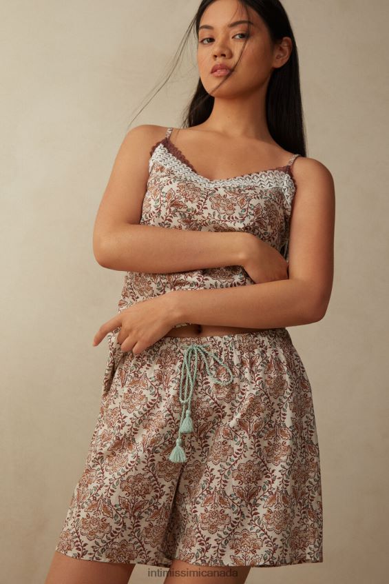 Apparel CA Intimissimi Women Spices Garden Cotton Shorts 994I-St.Spices Garden DD6R6T1626