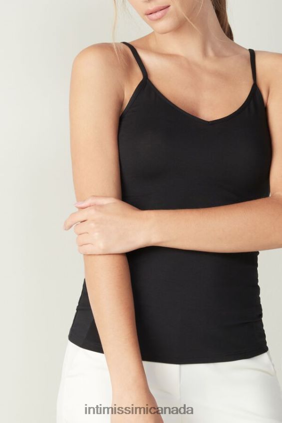 Apparel CA Intimissimi Women Modal Top 019-Black DD6R6T1468