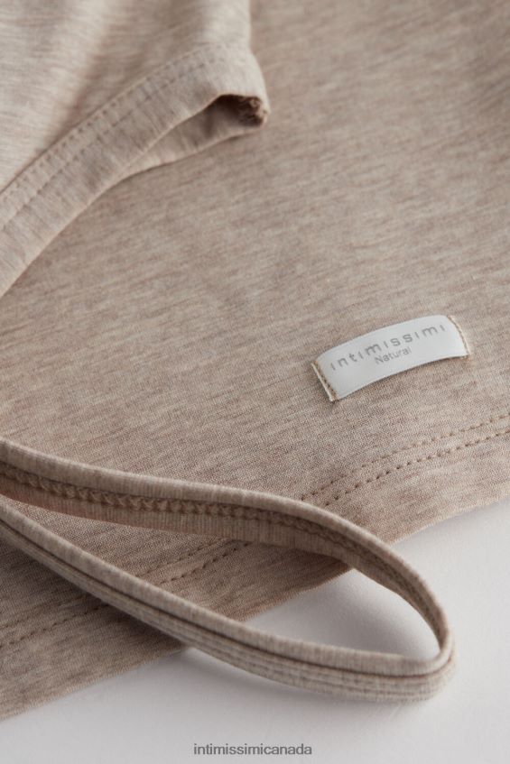 Apparel CA Intimissimi Women Natural Cotton Strappy Top 112I-Natural Blend DD6R6T1441