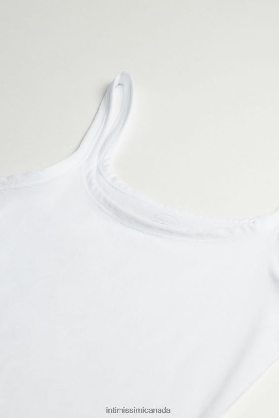 Apparel CA Intimissimi Women Ultralight Supima Cotton Top 001-White DD6R6T1389